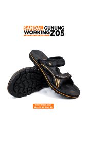 Sendal Gunung Pria Dewasa Outdoor Working Z05 Hitam Terbaru