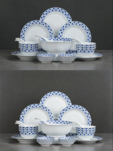 JINGDEZHEN | Chinese Style Ceramic Dinnerware Set for Gifts