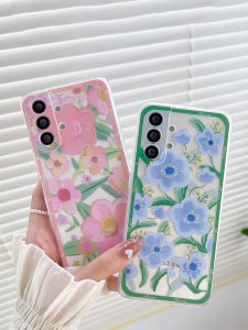 เคสโทรศัพท์ซิลิโคนป้องกันการตกหล่นสำหรับ Samsung A56 5G A23 4G S25ULTRA S25 Edge A53 A14 A54 ลายดอกไม้ฤดูร้อน A15 สำหรับทั้งชายและหญิง