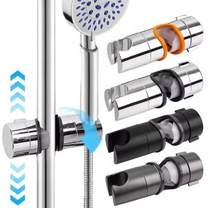 Universal Shower Head Holder Adjustable Shower Rail Holders Replacement Hand Shower Bracket For Slide Bar Bathroom Accessories
