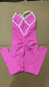 Bộ Đồ Tập Yoga Liền Thân Nữ Không Đường May Dây Spaghetti Thoáng Khí Quần Legging Tập Luyện Áo Ngực Có Đệm Bodysuit Tập Thể Dục Một Mảnh