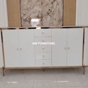 Rak Sepatu Model Salur Top Marmer Putih Carrara