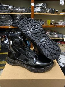SEPATU PDH TALI PUTAR KULIT MENGKILAP & DOFF SEPATU TNI POLRI SECURITY