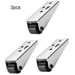 Mini Cabinet Table Furniture Caster Wheels 2Pcs Universal Silent Sliding Door Rollers