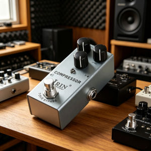 IRIN | IRIN Electric Guitar Effect Pedal EF-15 Compressor Effect Pedal Dynamic Control True Bypass Band Performance Guitar Bass Parts