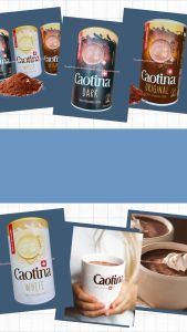 Caotina 500gr Dark White Original Minuman Coklat Instan Minuman Serbuk Cokelat Swiss Chocolate Drink Kaotina Caotinna