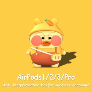 Adorable Cartoon Duck AirPods Protective Case Soft Silicone Shell Wireless Bluetooth Earphone Cover for Apple Pro3 Digital Accessories