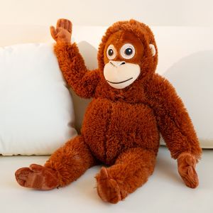 Simulation Monkey Orangutan Doll Super Soft Stuffed Bag Animals Plush Toys  Anime Cartoon Decor Boys Girls Birthday Gifts Pillow