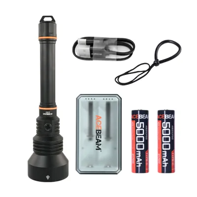 Acebeam | Đèn Pin Lặn Chống Nước Ánh Sáng Mạnh Khoảng Cách Dài Thời Gian Sử Dụng Pin Dài