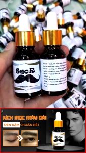 Serum Mọc Tóc Mọc Râu Mọc Lông Mày SNOR Thái Lan 15ml - Phục Hồi Các Cấu Trúc Nang Lông Giúp Lông Mày Hàm Râu Mọc Đều Và Dày Nhanh Chóng Sợi Lông Cứng Cáp Khỏe Mạnh Rậm Rạp Thành Phần 100% Từ Thảo Mộc An Toàn Thiết Kế Nhỏ Gọn Tiện Lợi | Moska