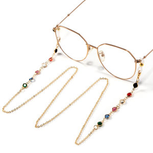 Stainless Steel Shell Crystal Glasses Mask Chain Two-Purpose Pendant Ornament Popular Product from China Zipper Care Agent