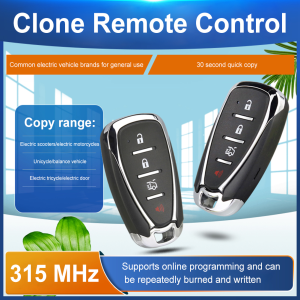 อุปกรณ์ควบคุมสัญญาณไวร์เลสตัวควบคุมการคัดลอกระยะไกลรีโมททดแทนโคลนรีโมท315MHz/433MHz สำหรับรถยนต์ไฟฟ้า/ประตูโรงรถ
