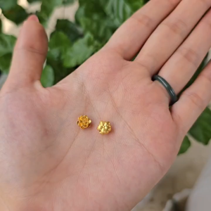 Q1990 Charm sen vàng size 6.5x3mm v24k sẵn lỗ 1li+ dùng để mix vòng hạt em thấy phối màu đá nào càng nổi càng đẹp - Phong Thủy TUDO