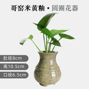 Blue Porcelain Flower Vase Creative Ceramic Hydroponic Flower Pot Tea Room Decorations Home Desktop Decoration Flower Holder