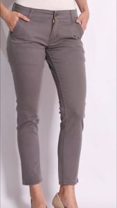 2nd RED Celana Panjang Wanita Chinos Slim Fit Cheers Mate Stretch Abu Muda 212503