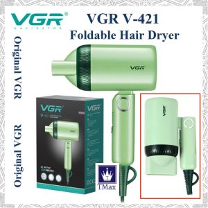Original VGR V421 Portable Folding Hair Dryer Low High Air Flow Low Noise Foldable Design for Travelling