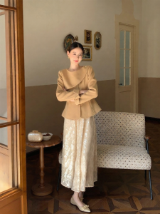 XXNING | Áo Khoác Cổ Đỉnh Elegance Pháp