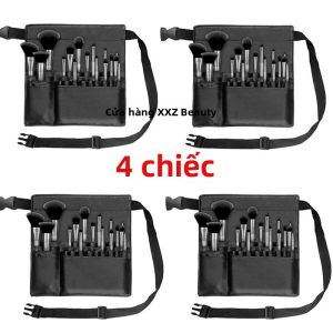 Túi Đựng Mỹ Phẩm Bằng Da PU Chuyên Nghiệp Có Dây Đeo Dung Tích Lớn Túi Đeo Hông Đựng Cọ Trang Điểm Dành Cho Chuyên Gia Trang Điểm Đựng Kéo Cắt Tỉa Thú Cưng Có Tùy Chọn 1/2/4 Chiếc