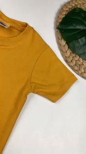 Bronkis Junior Kaos Anak Laki Laki Warna Kuning Polos