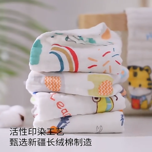 HL Soft 100% Cotton Muslin Baby Bib & Towel Washcloth & Burp Cloth – Newborn to Toddler (SG Seller)
