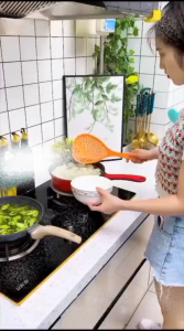 Besar Sendok Saringan Mie - Sendok Saringan Besar Serbaguna - Penyaring Mie