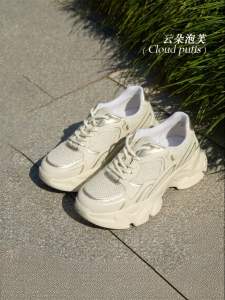 Cloud Comfort Fall Thick Sole Height Increasing Womens Dad Shoes