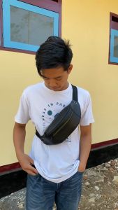 Waistbag Tas Selempang Pria Kulit Mamojosfore ZIP