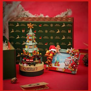 Đồ Chơi Khối Xếp Hình Nhạc Hộp Quà Tặng Giáng Sinh Jiaqi Đồ Chơi Trẻ Em Đồ Trang Trí Đồ Chơi Lắp Ráp Đồ Chơi Khối Nhựa Đồ Chơi Trí Tuệ