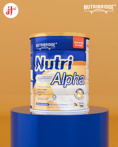 Nutribridge Nutri Alpha | Daily Wellness Supplement | Blood Sugar Support Formula | Creamy Vanilla Flavour | 800gram | Halal