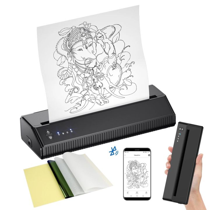 Wireless tattoo stencil printer tattoo printer thermal printer