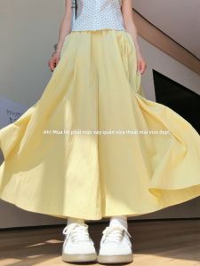 XIANYIJIAO | Quần Chân Váy A-line Cao Waist Icy Yellow Nhẹ