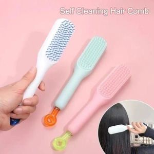 Sisir Rambut Magic Comb Sisir Praktis Membersih Rambut Rontok / Sisir Rambut Anti Kusut Bisa Di Tarik  Sisir Pijat Kulit Kepala Hair