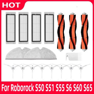 Roborock | For Xiaomi Mijia 1s Roborock S50 S55 S5 Max S6MaxV S6 Pure Hepa Filter Mop Rag Brush Accessories Robot Vacuum Cleaner Parts