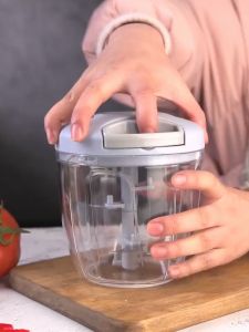 900ML Manual Food Chopper Portable Garlic Chopper Vegetable Slicer Mini Food Processor Meat Slicer Masher