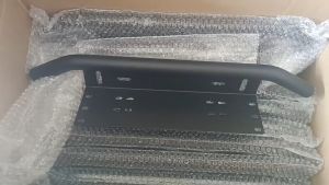 Spotlight Holder License Plate Fog Running Light Bar Bracket Auxiliary Lamp Frame Front Bumper Kit Off Road Car Accessories