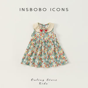 insbobo | New Summer Strawberry Sleeveless Princess Dress for Girls