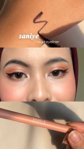 SANIYE【BPOM】 Hitam Eyeliner Waterproof Tahan Lama New Mata Kosmetic M418