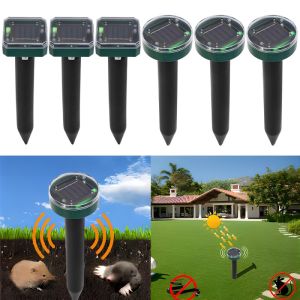 Solar Ultrasonic Mouse Expeller Round Ultrasonic Eco-friendly Pest Mole Rat Snake Repellent