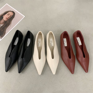 Stylish Sharp Toe Flat Shoes Red Soft and Dots