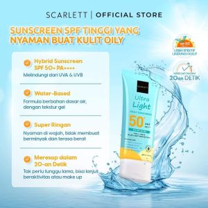 SCARLETT SUNSCREEN SUN BRIGHT DAN ULTRA LIGHT SPF 50+++ ORIGINAL
