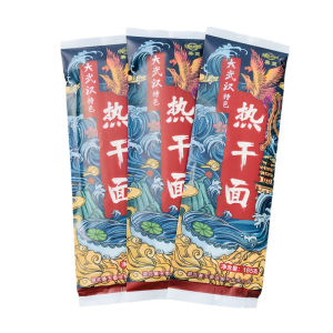 Wuhan Hot Dry Noodles with Sauce Pack Original Flavor Hubei Specialty Alkaline Noodles 185g*5 Bags Individually Packed