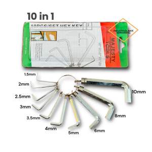 Kunci L set Alat Tools Tool Lengkap 10 in 1 Bongkar Pasang Servis Sepeda