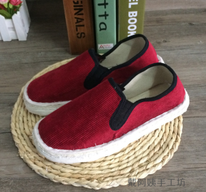 Handmade Womens Cloth Shoes Old Beijing Hand Stitched Flat Bottom Maternity Footwear Summer Traditional Chinese Style round Toe