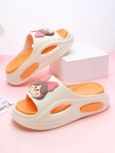 Womens Summer 2025 New Thick Bottom Slip-On Shoes Fashionable All-Match Couples Beach Sandals Anti-Slip Sports Slippers