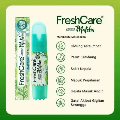 Freshcare MATCHA Double Inhaler+Roll On Aromatherapy Wind Oil