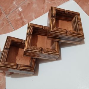 asbak estetik minimalis asbak kayu unik