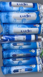 Combo 8 Lõi Lọc Nước 123RO5678 KAROFI - Trọn Bộ 3 Lõi Thô 123 + Màng RO50GPD + T33 Mineral Farinfrared Nanosilver (Tặng 1 Cút T Nối Nhanh Và 1 Mét Dây 6mm)