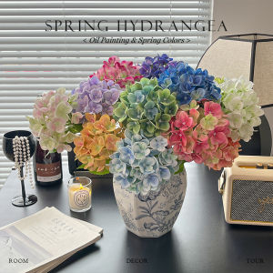 RoomTour  Moisturizing 54 Pieces Hydrangea Artificial Flowers Luxury Living Room Decorative Ornaments Floral Arrangement