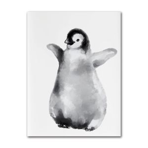 BILIBILI | Watercolor Cute Penguin Family Poster Baby Animal Canvas Painting Print Wall Art Picture Nursery Baby Room Home Decor Mural