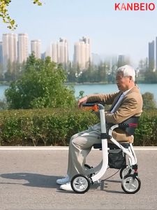 High quality multifunctional wheelchair with shopping bag and adjustable armrest height